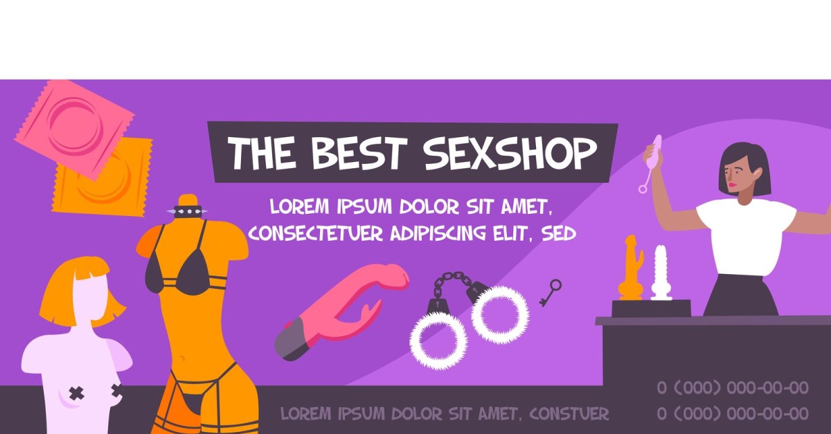 Sexshop Banner 191250705 Vektor Illustration Konzept 4911