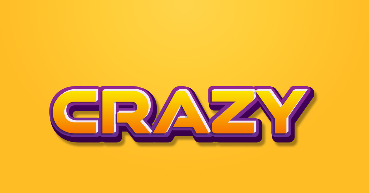 Crazy 3D Text Effect Template #217206 - TemplateMonster