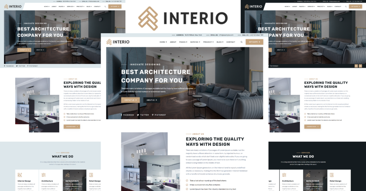 Interio - Architecture & Interior HTML5 Template