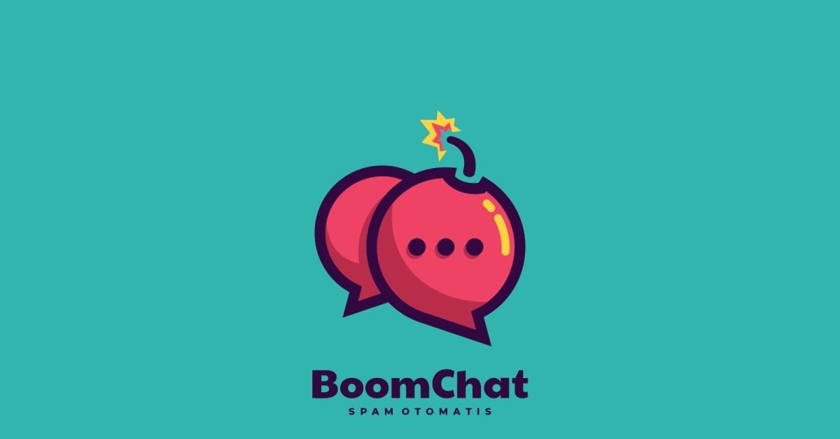 Boom Chat Simple Mascot Logo #218568 - TemplateMonster