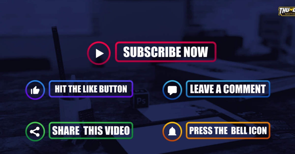 Simple YouTube Elements and Subscribe Button Pack - Stock Motion Graphics