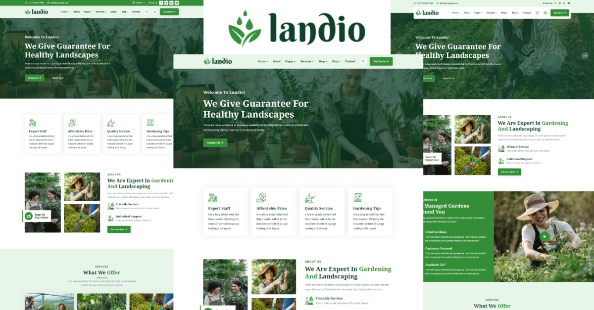 Landio - Gardening And Landscaping HTML5 Template