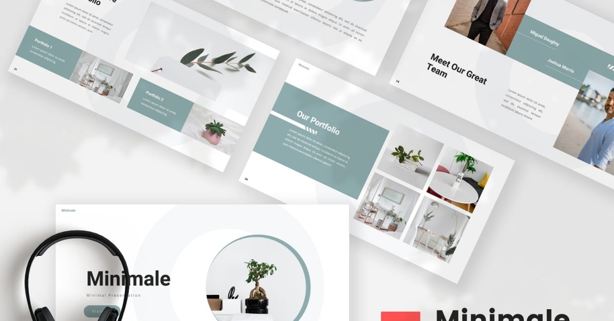 Minimale — Modello PowerPoint Minimo - TemplateMonster