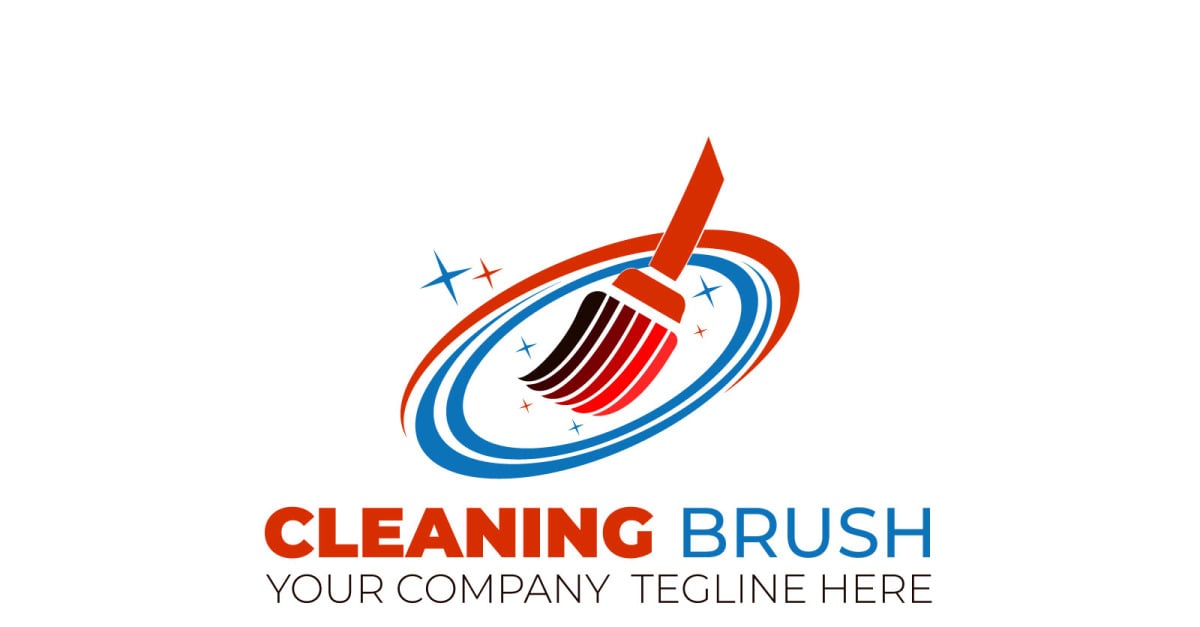 Cleaning Brush Logo Design Template #223882 - TemplateMonster