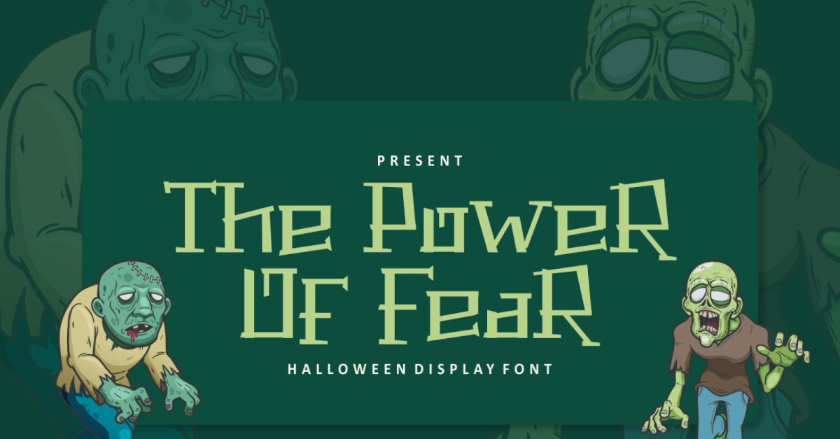 The Power Of Fear Halloween Typeface Fonts