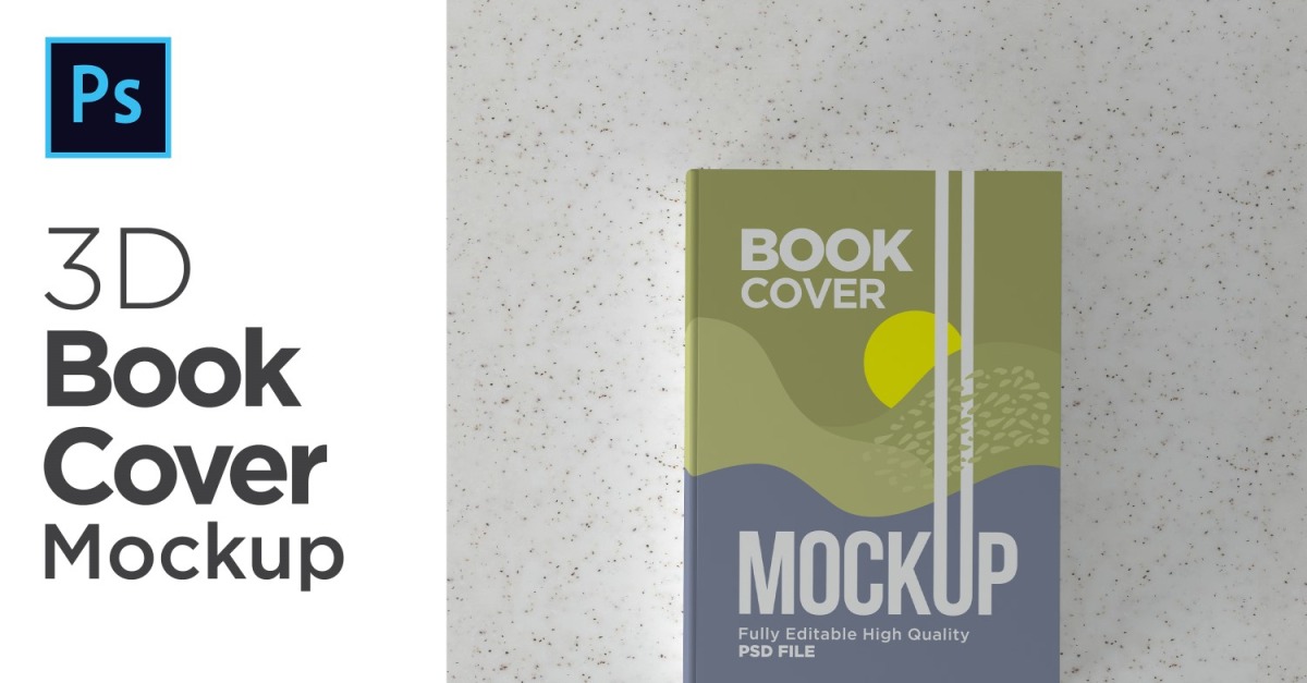Book Cover PSD Mockup template #224634 - TemplateMonster