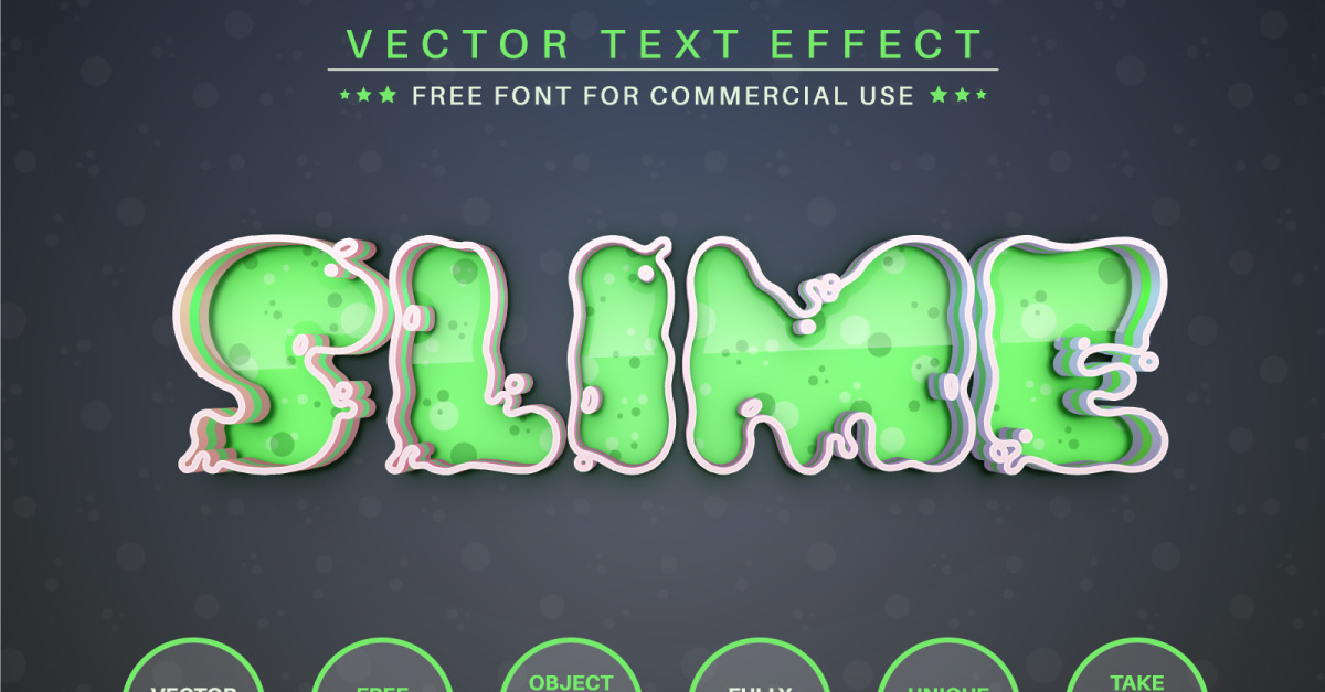 Slime - Editable Text Effect, Font Style, Graphics Illustration