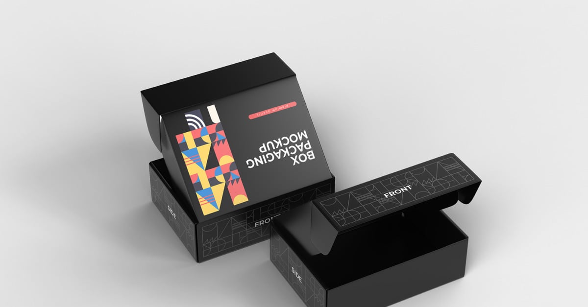 Box Packaging Mockup PSD Template Vol 06 - TemplateMonster