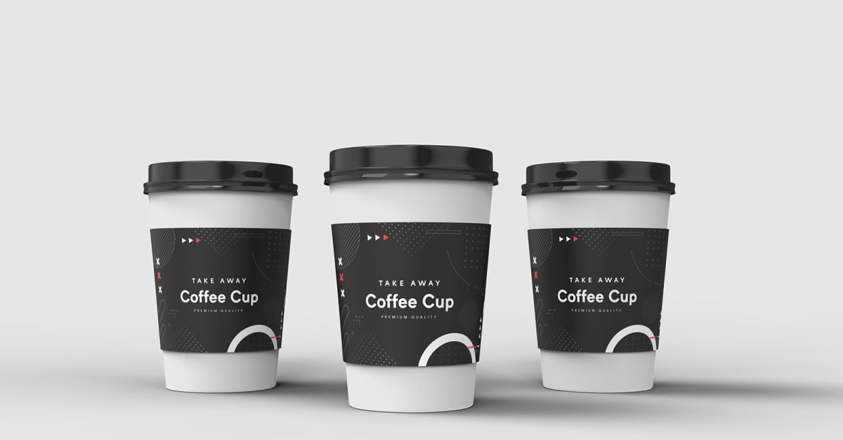 Take Away Coffee Cup Mockup Template Vol 11 - TemplateMonster