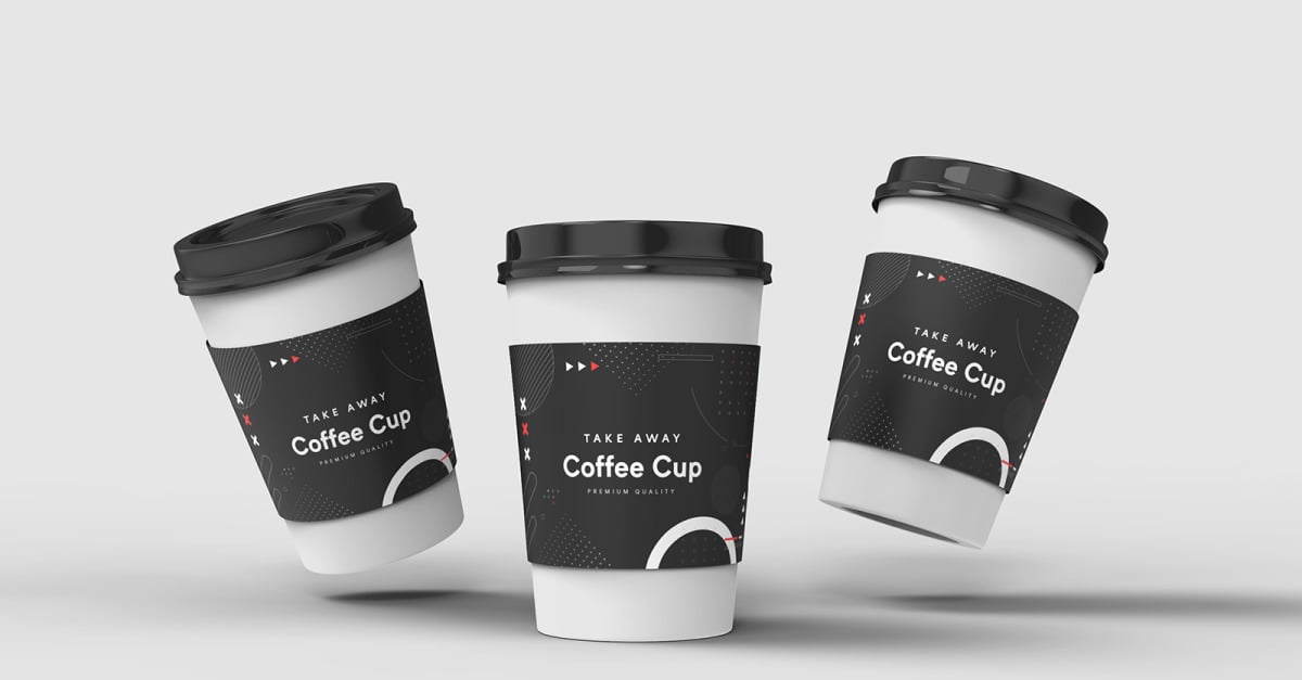 Take Away Coffee Cup Mockup Template Vol 12 - TemplateMonster