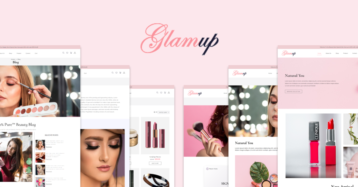 glam up website