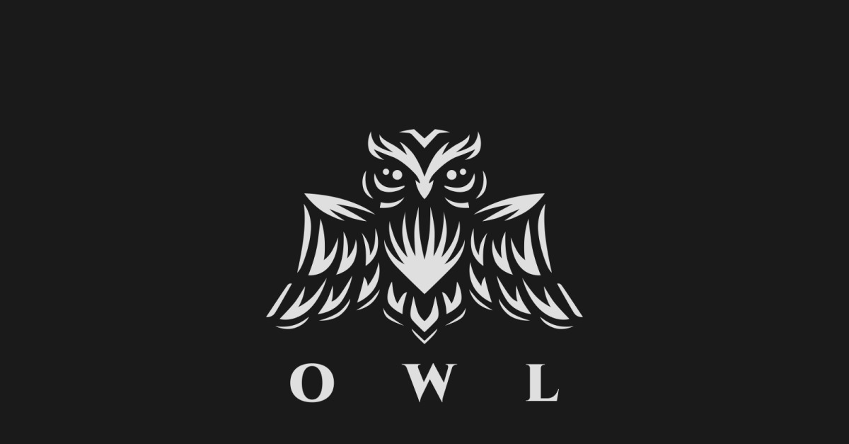 Minimal Owl Logo Template #227625 - TemplateMonster