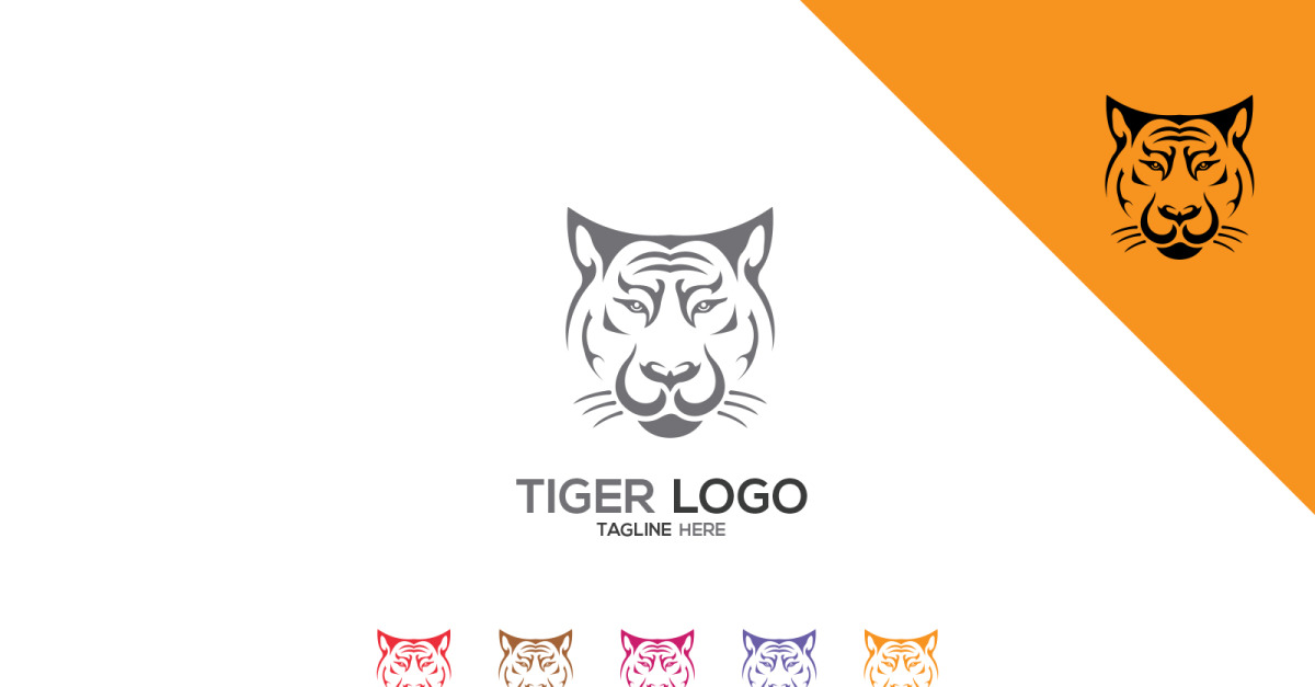 Tigerkopf-Logo-Vorlage. #228872 - TemplateMonster