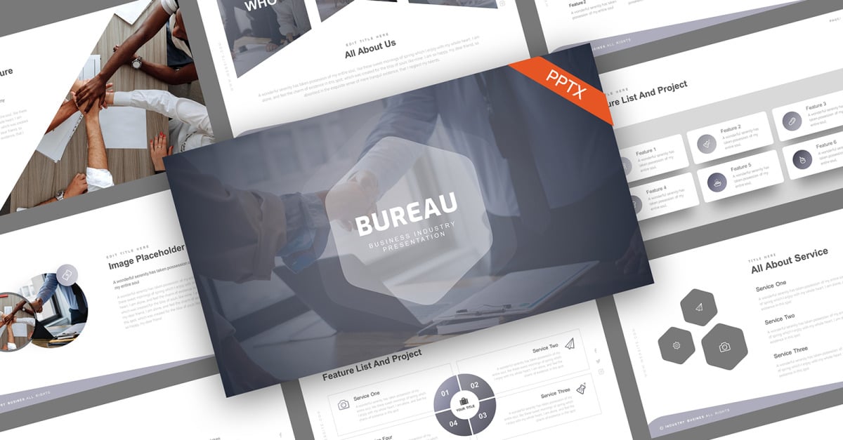 Modello PowerPoint - Bureau Business Industry