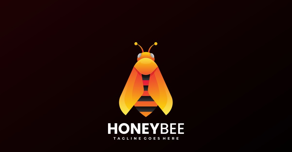 Honeybee Gradient Logo Template #229778 - TemplateMonster