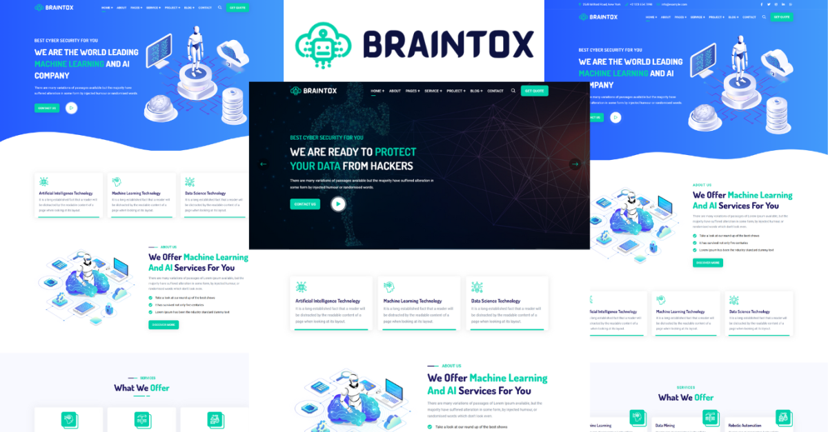 Braintox - Machine Learning And Data Science HTML5 Template