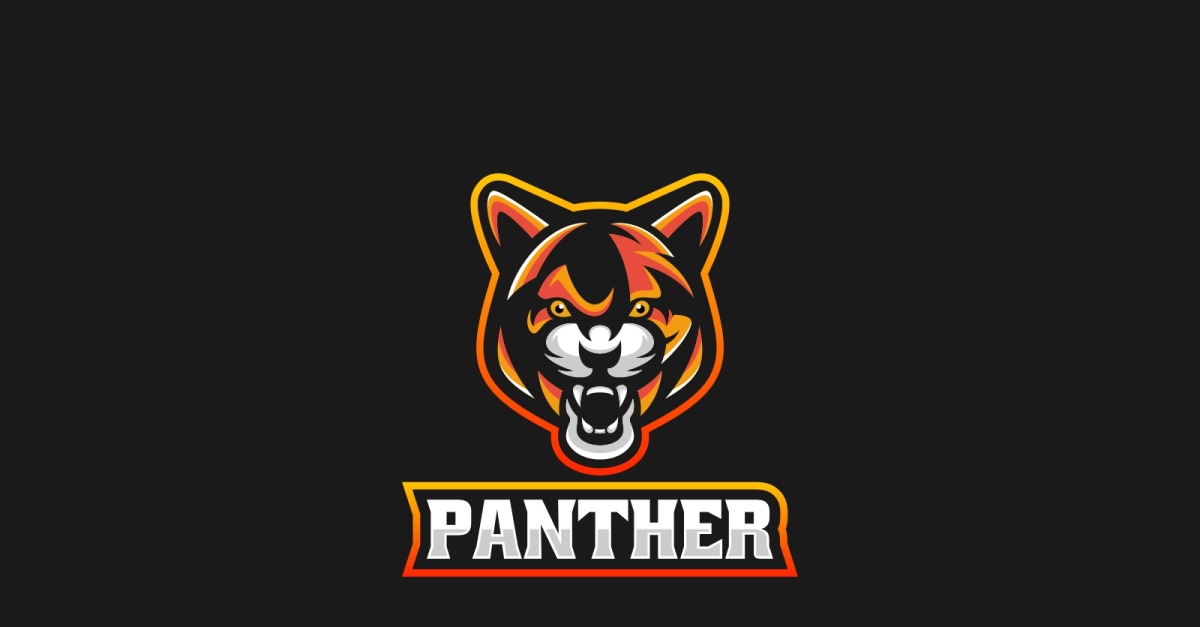 Panther Mascot Logo Template #231324 - TemplateMonster
