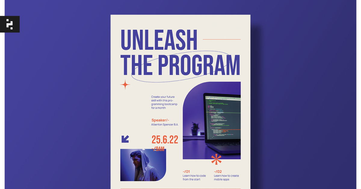 Programming Class Flyer Template #233093 - TemplateMonster