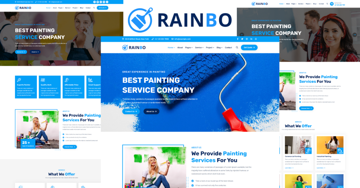 Rainbo - Painting Services Company HTML5 Template