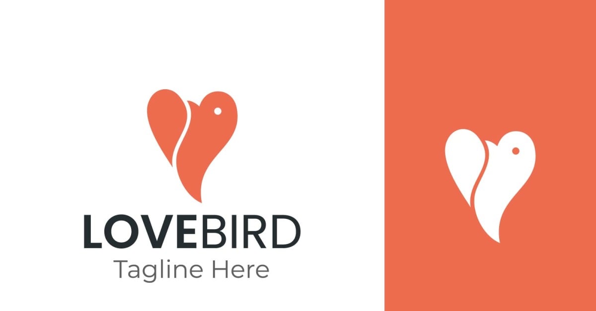 Lovebird logo colorful design Royalty Free Vector Image