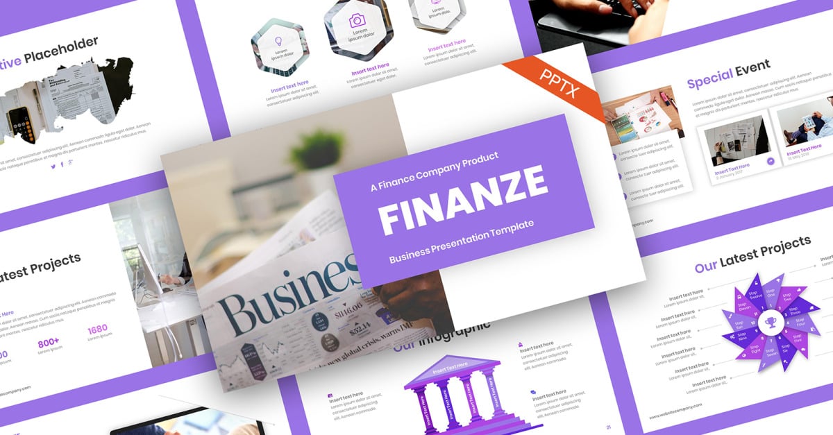 Finanzas Finanzas Plantilla De PowerPoint - TemplateMonster