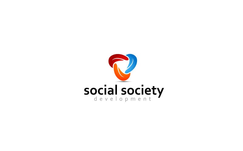 Social Development Logo Design Template - TemplateMonster
