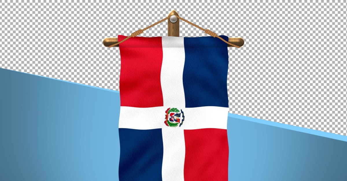 Fondo de diseño de bandera de República Dominicana