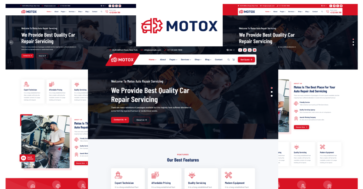 Motox - Car Repair Services HTML5 Template