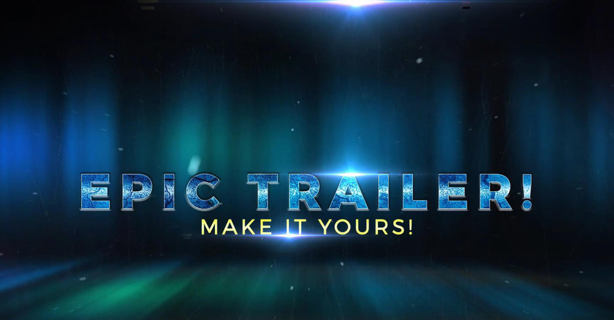 after effects template epic trailer titles free download