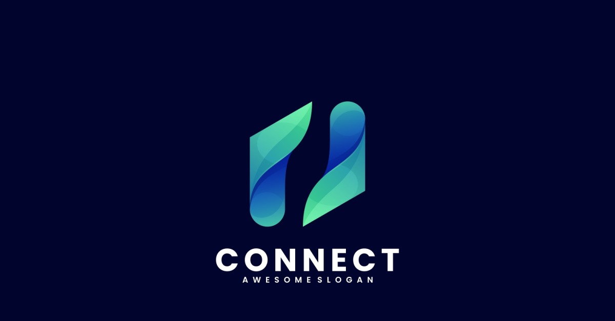 Connect Gradient Logo Design #235876 - TemplateMonster