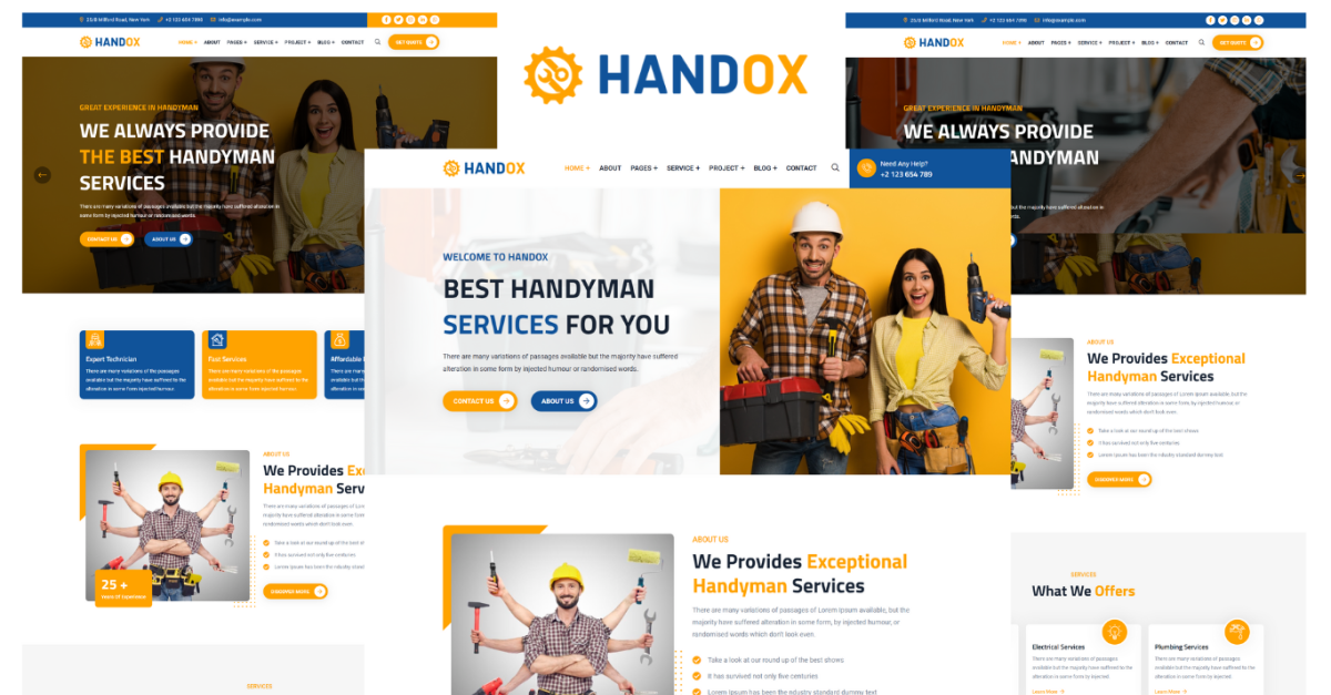 Handox - Handyman Services HTML5 Template