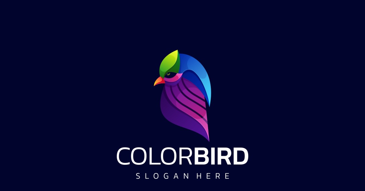Color Bird Gradient Logo Style #236641 - TemplateMonster