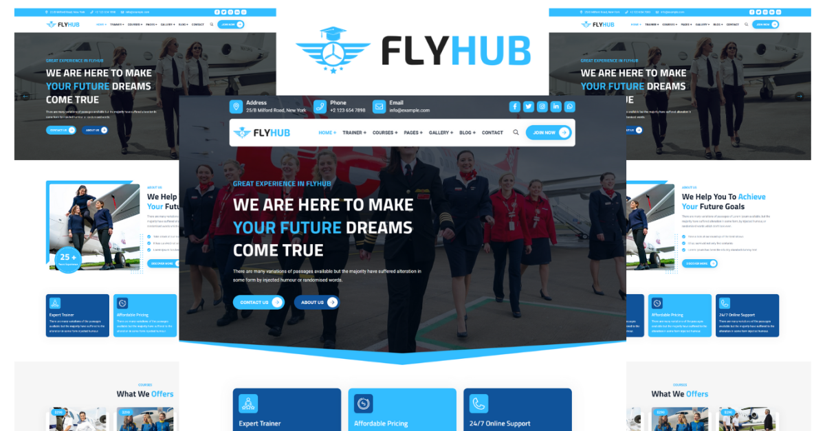 Flyhub - Flight And Aviation Academy HTML5 Template