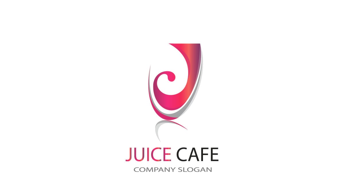 Juice Cafe For All Juice Business Logo template