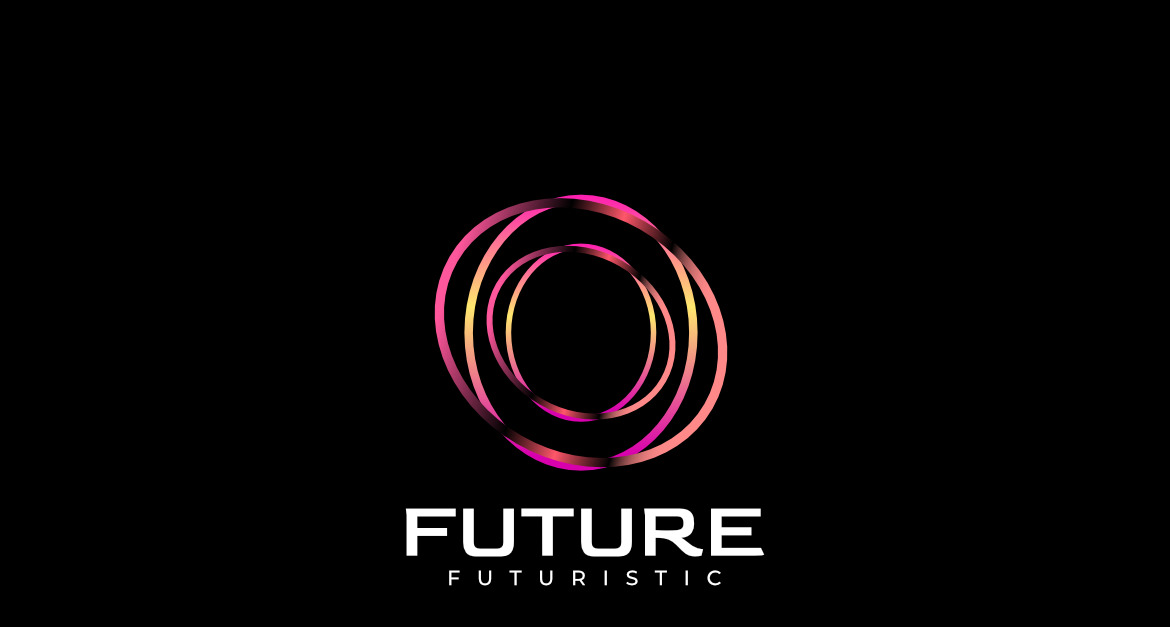 Round Futuristic Tech Line Software Logo - TemplateMonster