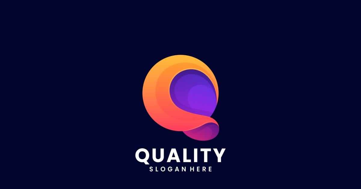 Letter Q Gradient Logo Design #241154 - TemplateMonster