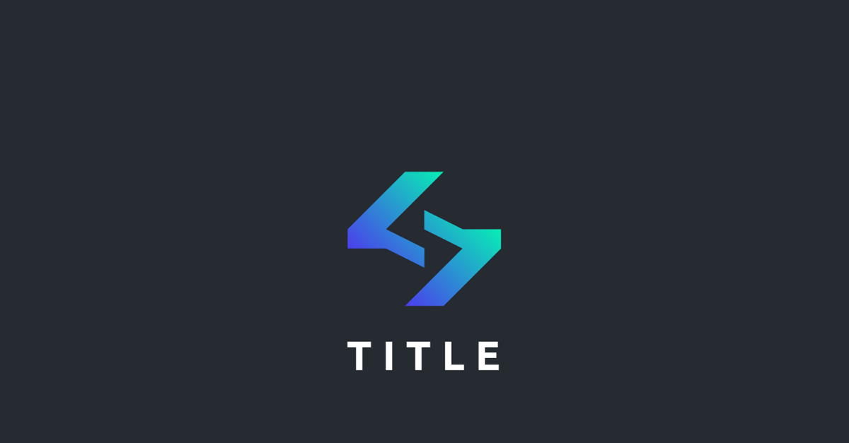 Modern Angular S Tech Shade Tone Monogram Logo