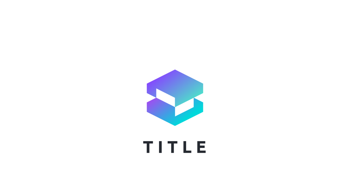 Geometrical Angular Stacked Blockchain Fintech Logo