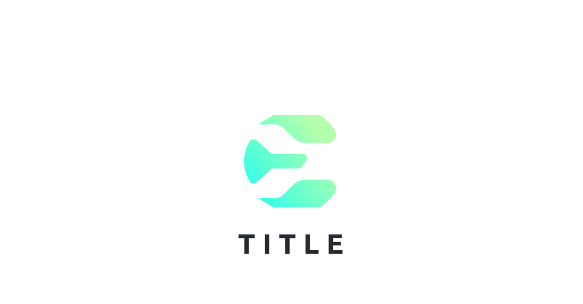 Geometrical Diverse E Mint Tech Monogram Logo