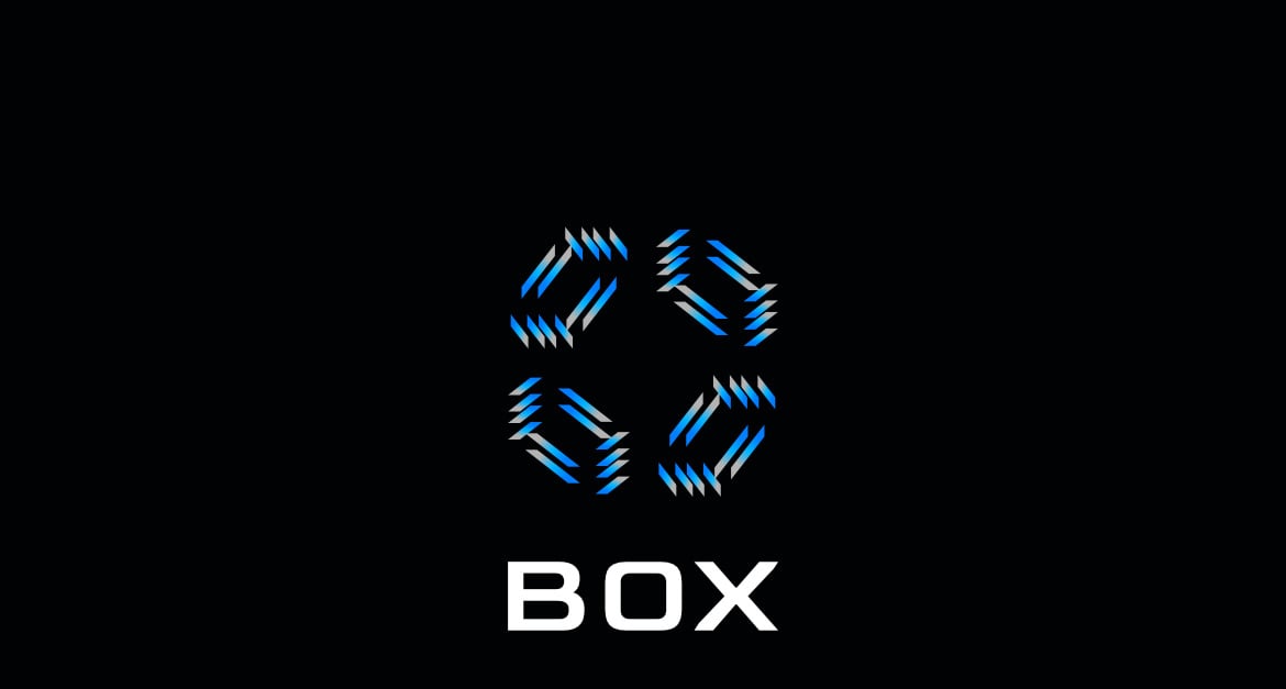 Techno Blue Box Gradient Logo #245109 - TemplateMonster