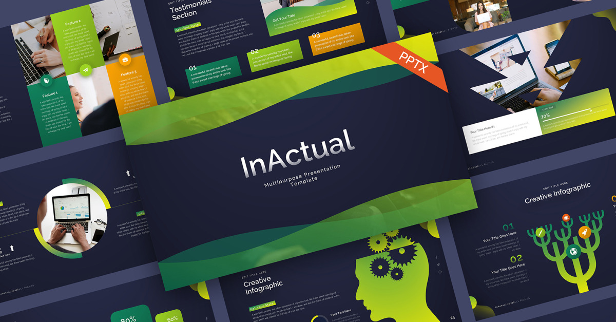 InActual Mehrzweck-PowerPoint-Vorlage - TemplateMonster