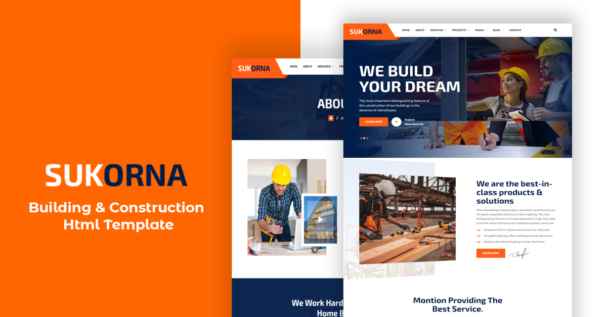 Sukorna - Building & Construction Html Template