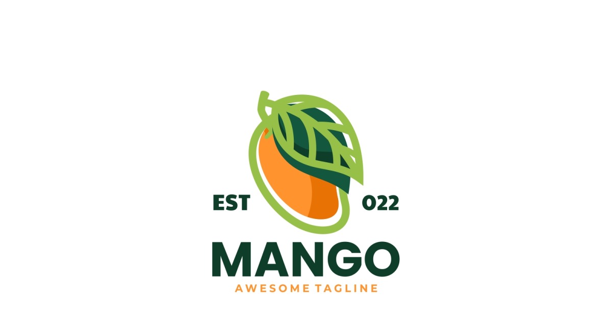Mango Simple Logo Template #246310 - TemplateMonster