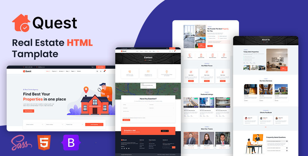 Quest - Real Estate HTML Template