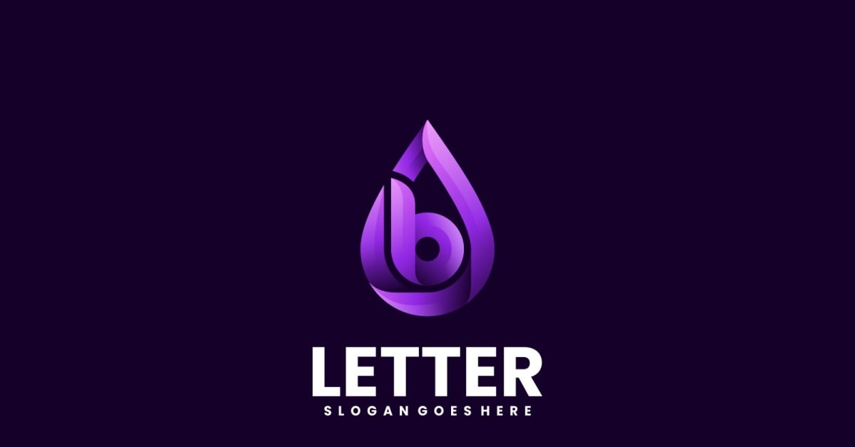 Letter B Gradient Logo Design #247176 - TemplateMonster