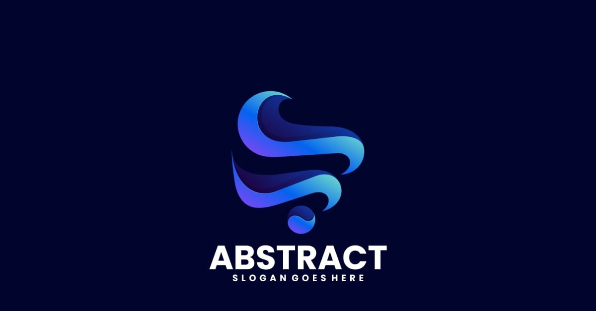 Vector Logo Abstract Gradient Template - Templatemonster