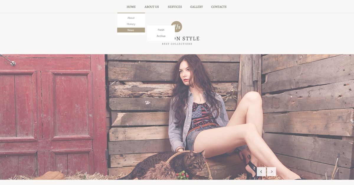 Cost-Free Fashion Responsive Website Template