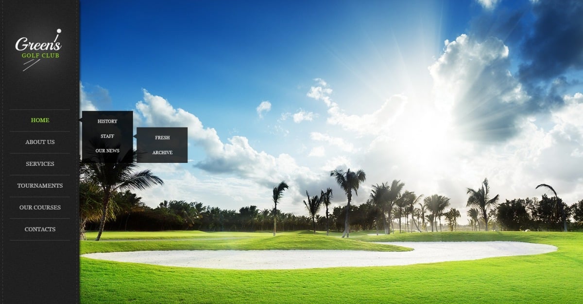 Free Golf Website Templates Download
