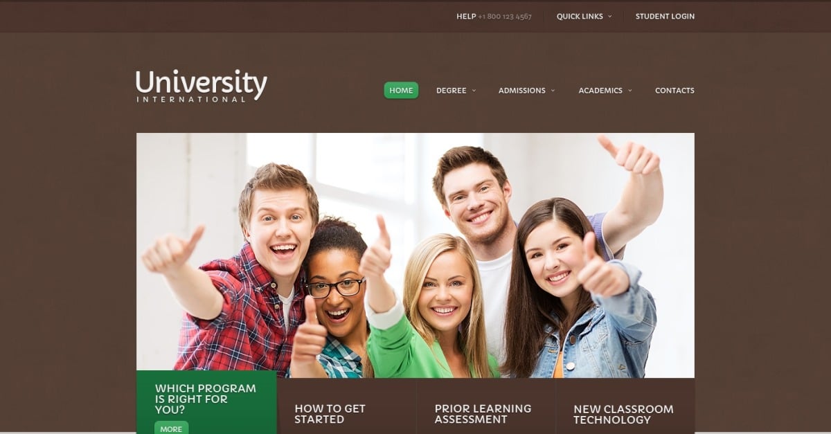 Demo For Free Institute Website Template 248678