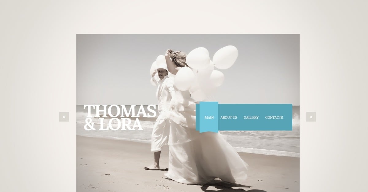 Free Wedding Album Website Responsive Template